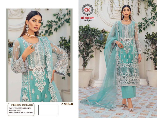 Al Karam 7786 Pakistani Salwar Suits Catalog